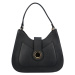 Luxusní dámská kožená kabelka přes rameno Terceo, černá