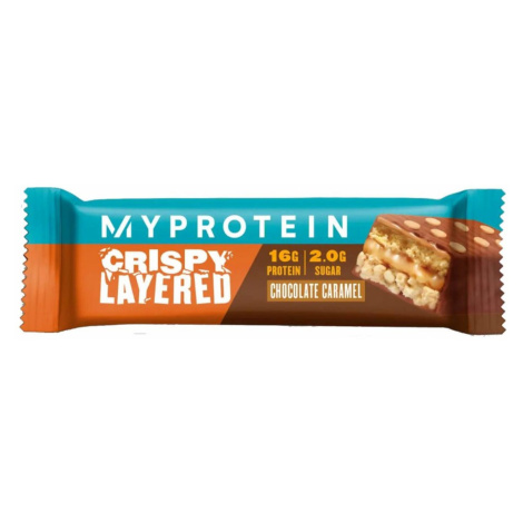 Myprotein Tyčinka cripsy layered bar - čokoláda a karamel 58 g