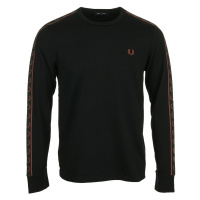 Fred Perry Long Sleeve Laured Taped Tee Černá