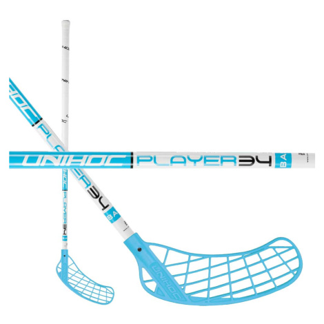 Unihoc Player 34 White/Blue Levá (levá ruka dole) 92 cm (= 103 cm)