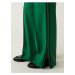Zelené dámské široké kalhoty Marks & Spencer