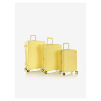 Sada tří cestovních kufrů v žluté barvě Heys Pastel