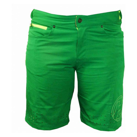 HAVEN Cyklistické kalhoty krátké bez laclu - AMAZON LADY - žlutá/zelená