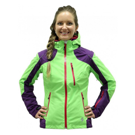 BLIZZARD-Viva Power Ski Jacket purple/lime green/grenadine Zelená