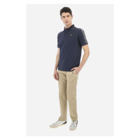 Kalhoty la martina man chino pants cotton linen hnědá