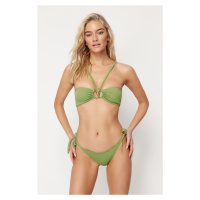 Trendyol Green Tied Brazilian Bikini Bottom