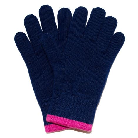 Merino rukavice Navy/Pink S-M