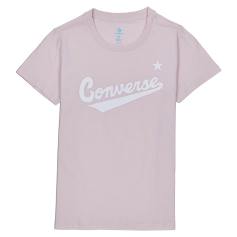 Dámské tričko Converse CENTER FRONT LOGO HORT LEEVE T-HIRT BARELY ROE