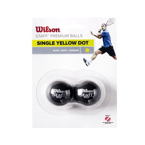 Wilson Staff Squash 2 Ball Pack Yellow Dot