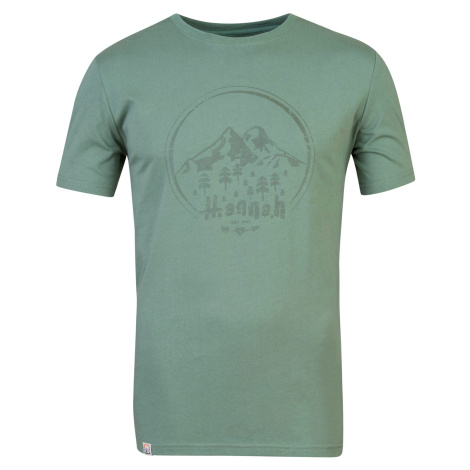 Hannah Ravi Pánské bavlněné tričko 10029118HHX oil green