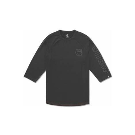 Etnies pánské triko s 3/4 rukávy San Juan Raglan Black | Černá