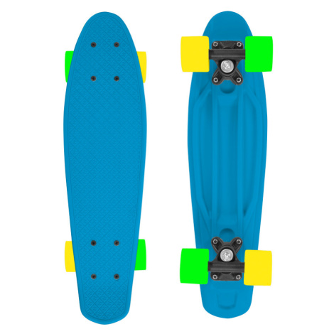 Skateboard FIZZ BOARD Blue, Orange PU, modrý Street Surfing