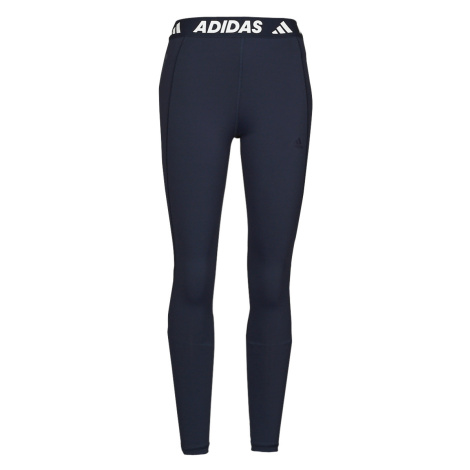 Adidas TECH-FIT 3BAR L Leggings Tmavě modrá