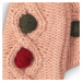 Rukavice pletené, Minoti, DEER 17, růžová