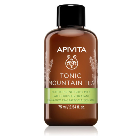 Apivita Tonic Mountain Tea Moisturizing Body Milk hydratační tělové mléko 75 ml