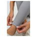 NEBBIA - Tvarující legíny s vysokým pasem GLUTE PUMP 247 (light grey) - NEBBIA