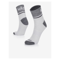 Šedo-bílé unisex sportovní ponožky Kilpi SPEED