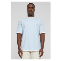 Pánské tričko DEF Visible Layer - světle modrá/bílá