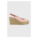Sandály U.S. Polo Assn. Alyssa dámské, růžová barva, na klínku, ALYSSA016D