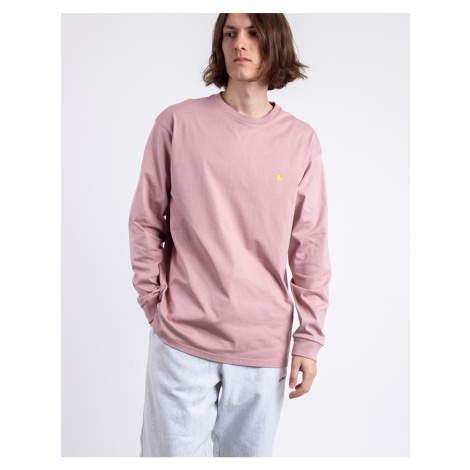 Carhartt WIP L/S Chase T-Shirt Glassy Pink/Gold