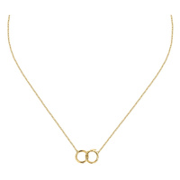 Trussardi Elegantní pozlacený náhrdelník T-Heritage TJAXB07
