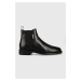 Kožené kotníkové boty Gant Brockwill pánské, černá barva