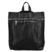 Praktický dámský koženkový batoh Skadi, černá