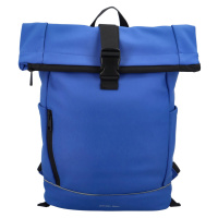 Trendy studentský roll-top batoh Nathal , zářivě modrá