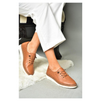 Fox Shoes P555508103 Tan Genuine Leather Women's Shoe