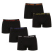 5PACK pánské boxerky Jack and Jones černé (12167028-BLK/BLK)