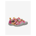Žluto-růžové holčičí sandály Keen