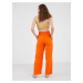 Oranžové dámské široké kalhoty VERO MODA Carmen