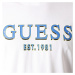 Guess GUESS pánské bílé triko s nápisem BRAKE CN SS TEE