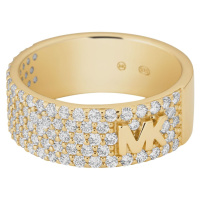 Michael Kors Třpytivý stříbrný prsten se zirkony MKC1555AN710