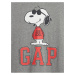 Šedé pánské tričko s potiskem GAP & Peanuts Snoopy