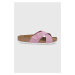 Kožené pantofle Birkenstock Siena dámské, fialová barva