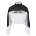 Ladies Starter Colorblock Pull Over Jacket - black/white