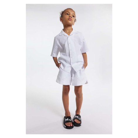 Dětská bavlněná košile Marc Jacobs bílá barva