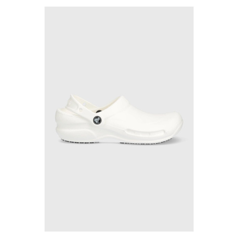 Pantofle Crocs bílá barva
