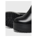 Černé dámské kotníkové boty na podpatku ONLY Tasha