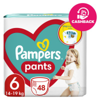 PAMPERS Pleny kalhotkové Active Baby Pants vel. 6 (48 ks) 14-19 kg