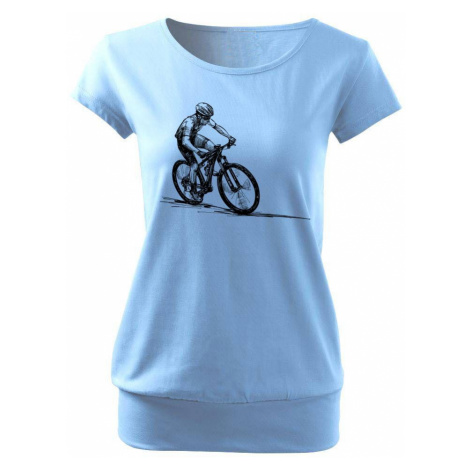 MTB kreslený cyklista - Volné triko city