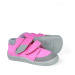 BEDA CELOROČNÍ NUBUK RITA Pink Grey - užší kotník | Dětské barefoot tenisky