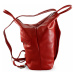 Červený kožený batůžek/kabelka Hazelien Arwel