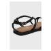 Kožené sandály Wojas dámské, černá barva