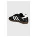 Kožené sneakers boty adidas Originals Samba OG W černá barva, IF4397