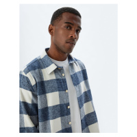 Koton Lumberjack Shirt Long Sleeve Cotton Blend