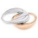 Calvin Klein Stylová souprava bicolor prstenů Elongated Drops 35000449 52 mm