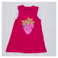 Dívčí triko, tílko s flitry - Wolf S2923, růžová sytě Barva: Růžová sytě