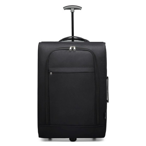 KONO Cestovní příruční kufr na kolečkách - černý - 32L